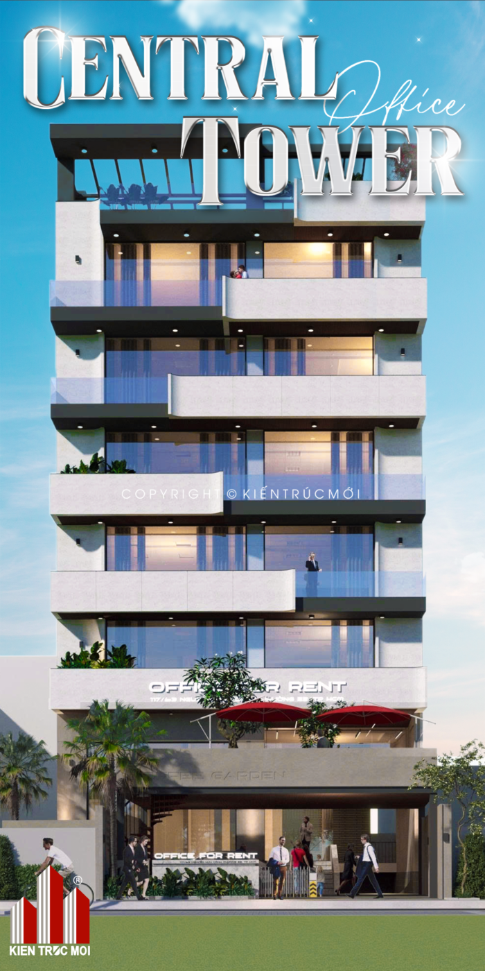CENTRAL TOWER – VĂN PHÒNG CHO THUÊ KIẾN TRÚC HIỆN ĐẠI VỚI DIỆN TÍCH 123M² & KHU PENTHOUSE ĐẲNG CẤP