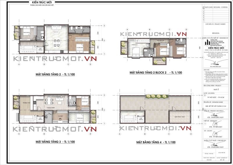 Bản vẽ thiết kế kiến trúc tại Kiến Trúc Mới - Công ty tư vấn thiết kế uy tín
