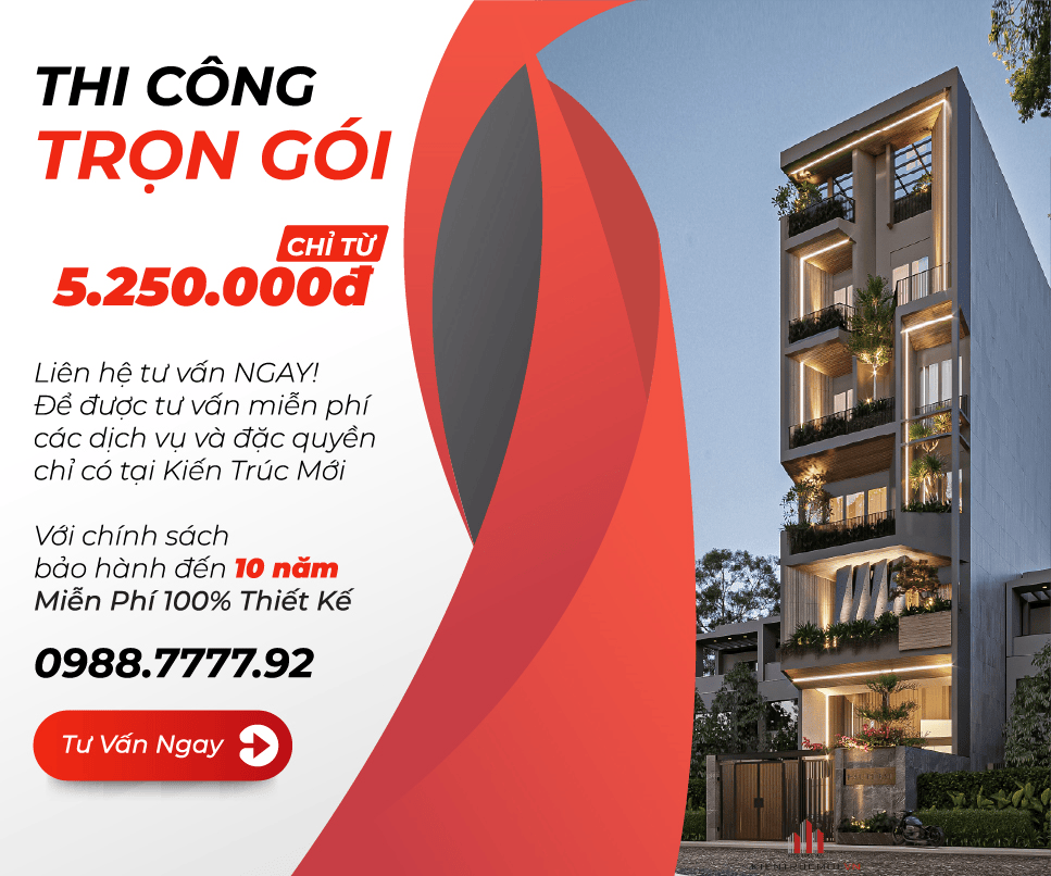 Báo giá xây nhà trọn gói 2025 - KIẾN TRÚC MỚI
