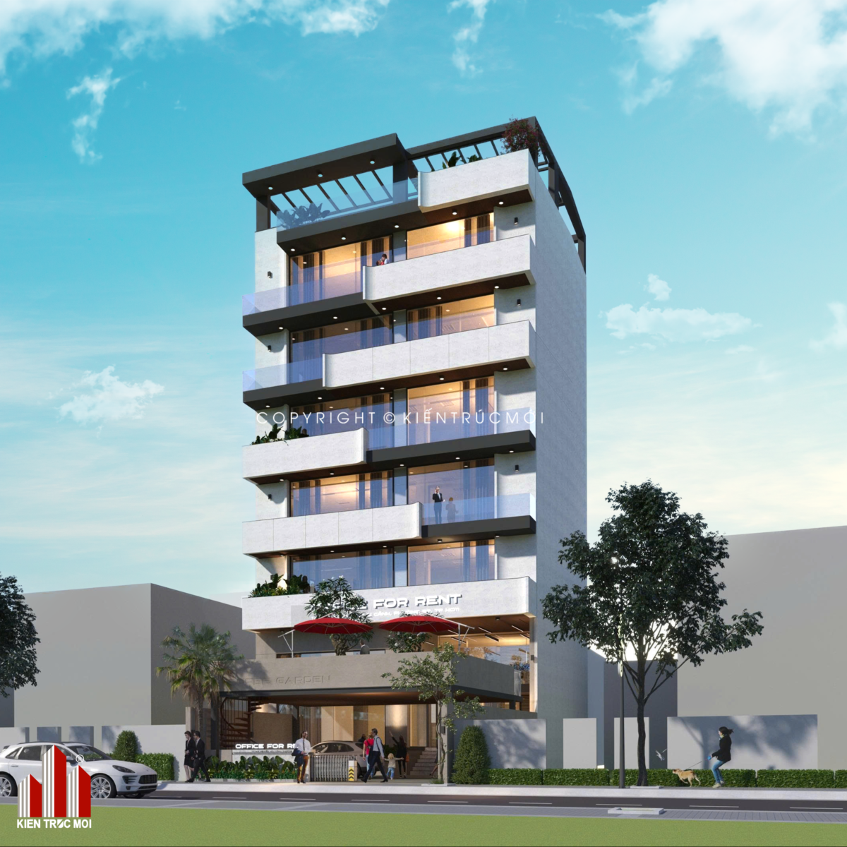 CENTRAL TOWER – VĂN PHÒNG CHO THUÊ KIẾN TRÚC HIỆN ĐẠI VỚI DIỆN TÍCH 123M² & KHU PENTHOUSE ĐẲNG CẤP