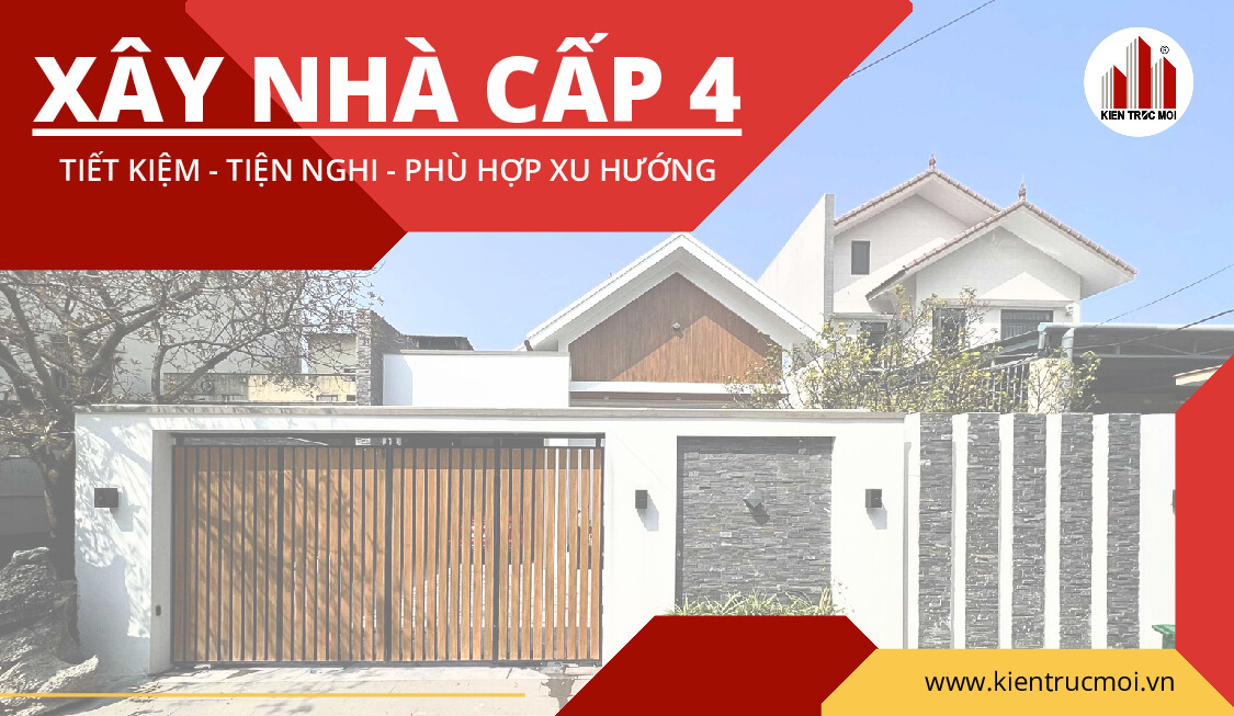 Xây Nhà Cấp 4 Đa Dạng Phong Cách Mái Nhật, Mái Thái, Hiện Đại - KIẾN TRÚC MỚI